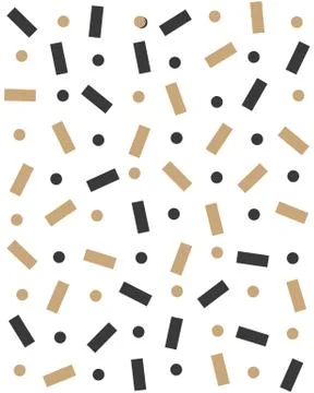 Seamless pattern with confetti Stock Illustration