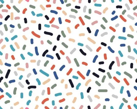 Seamless pattern with confetti Stock Illustration