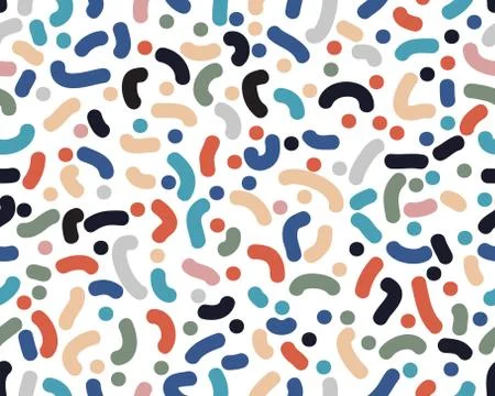 Seamless pattern with confetti Stock Illustration