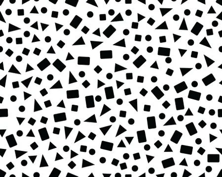 Seamless pattern with confetti Stock Illustration