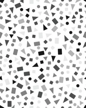 Seamless pattern with confetti of triangles Stock Illustration