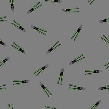 Seamless pattern connection crimper tool cartoon vector Stock Illustration
