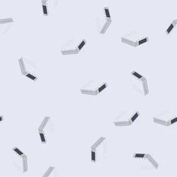 Seamless pattern connectivity network switch cartoon vector イラスト素材