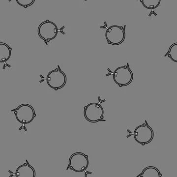 Seamless pattern connector pipe clamp cartoon vector Stock Illustration