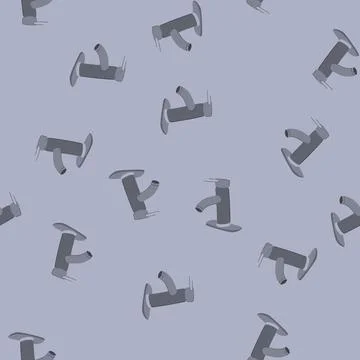 Seamless pattern conservation faucet low flow cartoon vector Stock Illustration