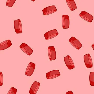 Seamless pattern conservation plastic bottle cap cartoon vector Illustrazione stock
