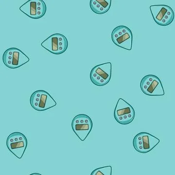 Seamless pattern conserve shower timer cartoon vector 스톡 일러스트