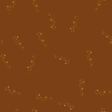 Seamless pattern constellation magic star arch cartoon vector Stock Illustration