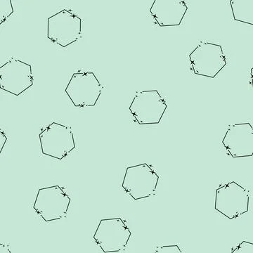 Seamless pattern constellation starry frame cartoon vector Stock Illustration