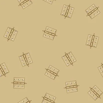 Seamless pattern construction door hinge cartoon vector Stock Illustration