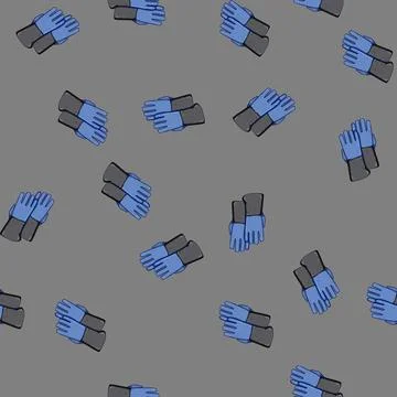 Seamless pattern construction gloves welding cartoon vector イラスト素材