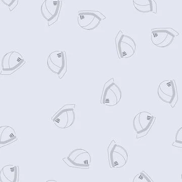 Seamless pattern construction helmet builder cartoon vector Stock Illustration