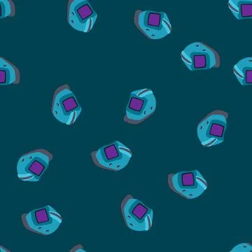 Seamless pattern construction helmet welding cartoon vector Stock Illustration