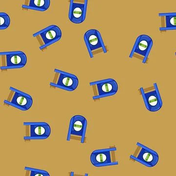 Seamless pattern construction level tool cartoon vector イラスト素材