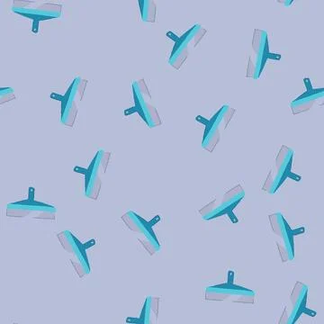 Seamless pattern construction notched trowel cartoon vector Stock Illustration