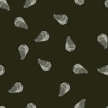 Seamless pattern construction pebble stone cartoon vector イラスト素材