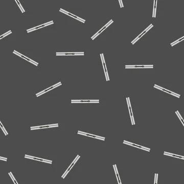 Seamless pattern construction ruler builder cartoon vector Stock Illustration