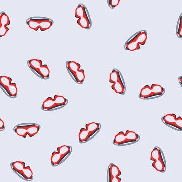 Seamless pattern construction safety goggles cartoon vector Stock Illustration