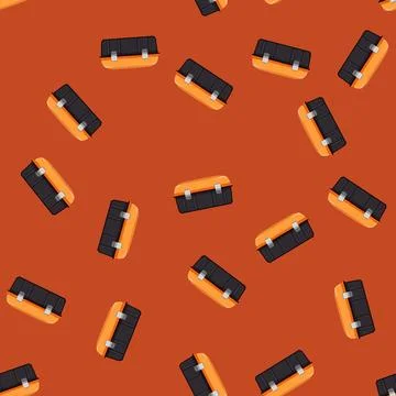 Seamless pattern construction toolbox repair cartoon vector Stock Illustration