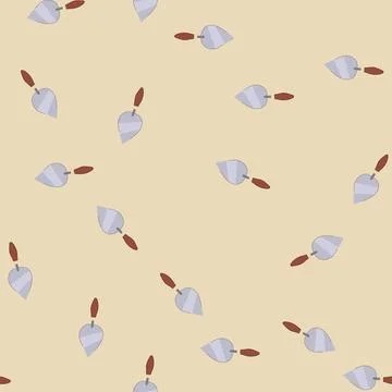 Seamless pattern construction trowel cartoon vector Stock Illustration