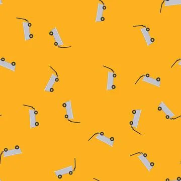 Seamless pattern construction wheelbarrow cartoon vector 库存插图