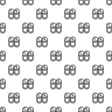 Seamless pattern with contact lens cases for eye care Stock Illustration