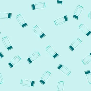 Seamless pattern container coffee jar cartoon vector Stock Illustration