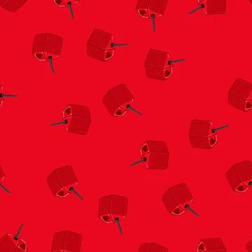 Seamless pattern container fuel can cartoon vector 스톡 일러스트