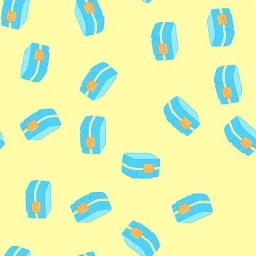 Seamless pattern container lunch box cartoon vector Illustrazione stock