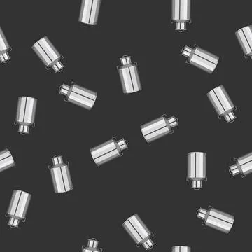 Seamless pattern container metal milk can cartoon vector Illustrazione stock