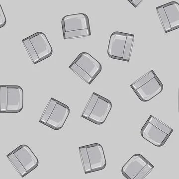 Seamless pattern container metal tin can cartoon vector Stockillustratie