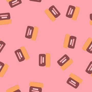 Seamless pattern container night cream cartoon vector Illustrazione stock