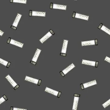 Seamless pattern container pill bottle cartoon vector 스톡 일러스트
