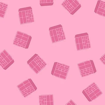 Seamless pattern containers craft organizer cartoon vector Stock Illustration