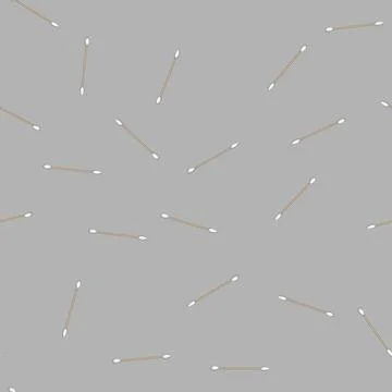 Seamless pattern contamination sterile swab cartoon vector Stock Illustration