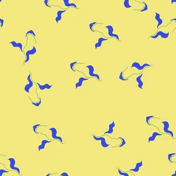 Seamless pattern contemporary abstract square flowers cartoon vector Stock Illustration
