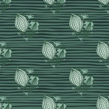 Seamless pattern with contemporary leaves. Creative floral leaf wallpaper. Illustrazione stock