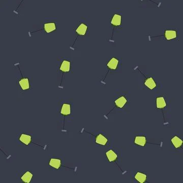 Seamless pattern contemporary pedant lights cartoon vector Stock Illustration