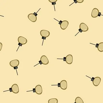 Seamless pattern contemporary pendant lights cartoon vector Stock Illustration