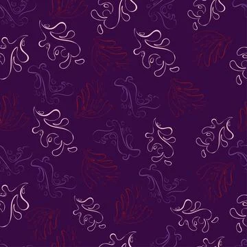 Seamless pattern of contour splashes in universal color range. Stock Illustration
