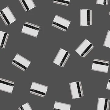 Seamless pattern control air conditioner cartoon vector イラスト素材