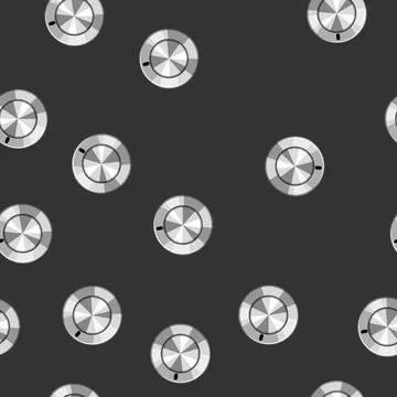 Seamless pattern control dial knob cartoon vector Stock Illustration