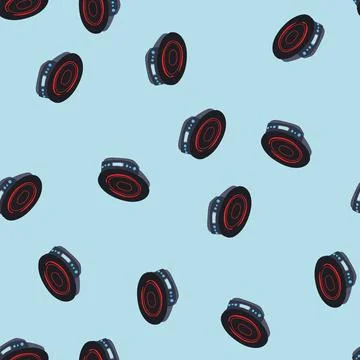 Seamless pattern control introduction cooktop cartoon vector Illustrazione stock