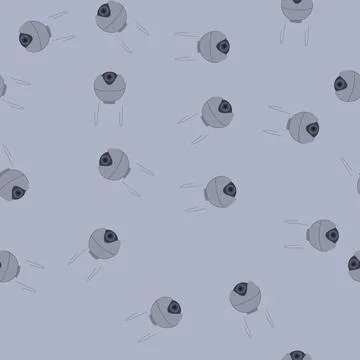 Seamless pattern control ip camera cartoon vector Stock Illustration