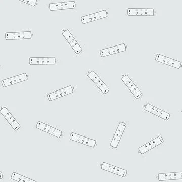 Seamless pattern control power strip smart cartoon vector イラスト素材