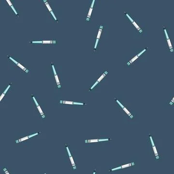 Seamless pattern convenient insulin pen cartoon vector Stock Illustration