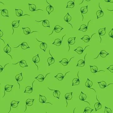 Seamless pattern of convolvulus retro vintage. Illustrazione stock