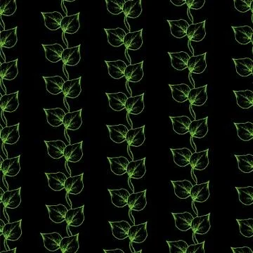 Seamless pattern of convolvulus retro vintage. Stock Illustration