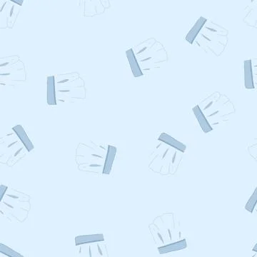 Seamless pattern cook chef hat cartoon vector Stock Illustration