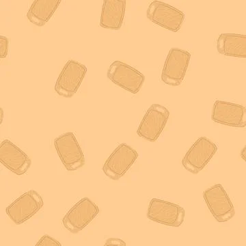 Seamless pattern cook chopping board cartoon vector 스톡 일러스트